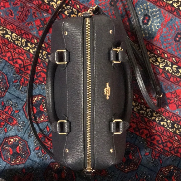 Coach navy blue satchel - Picture 2 of 4